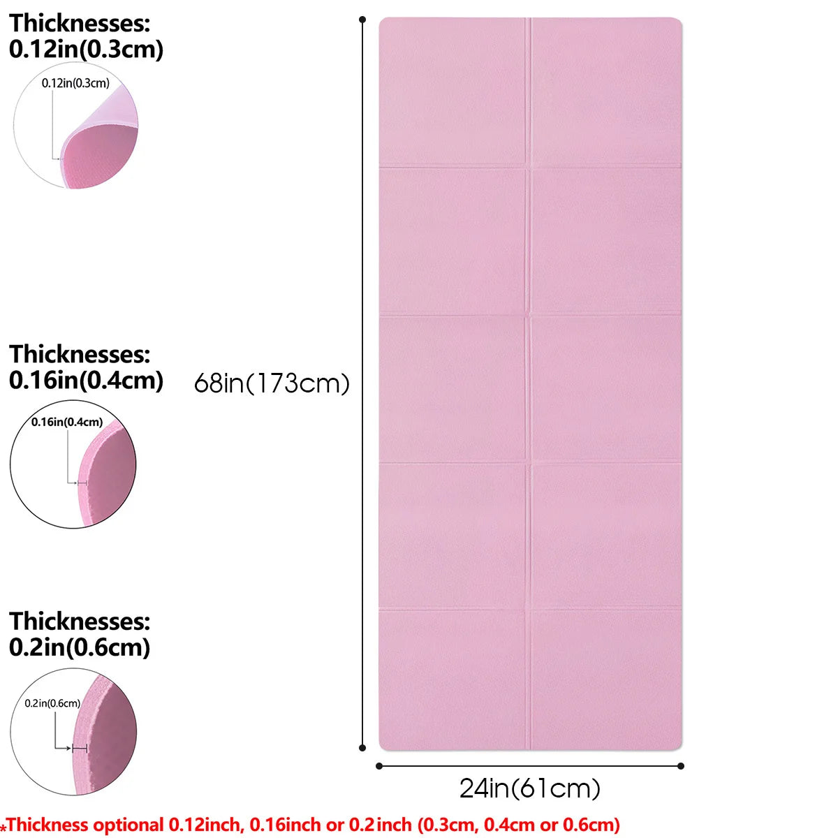 BelezzaLux Yoga Mat Pilates Fitness Mat™